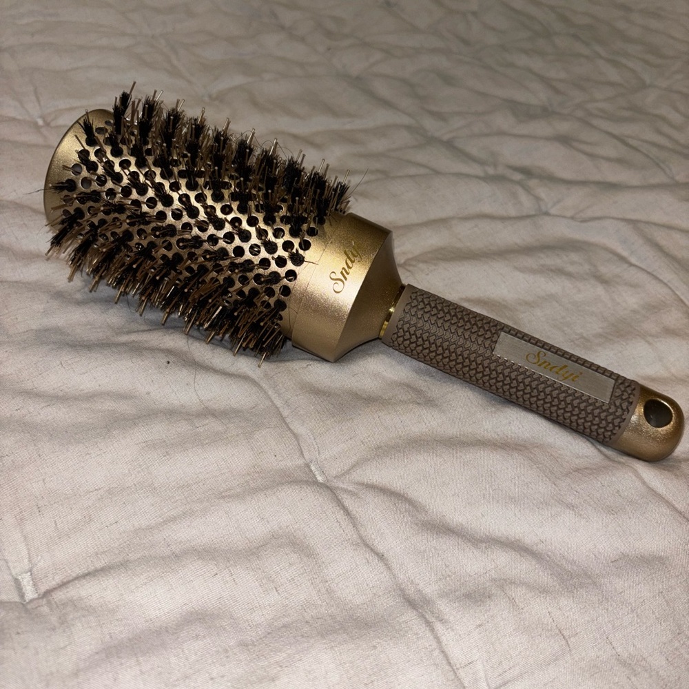 Gold Round Hair Brush